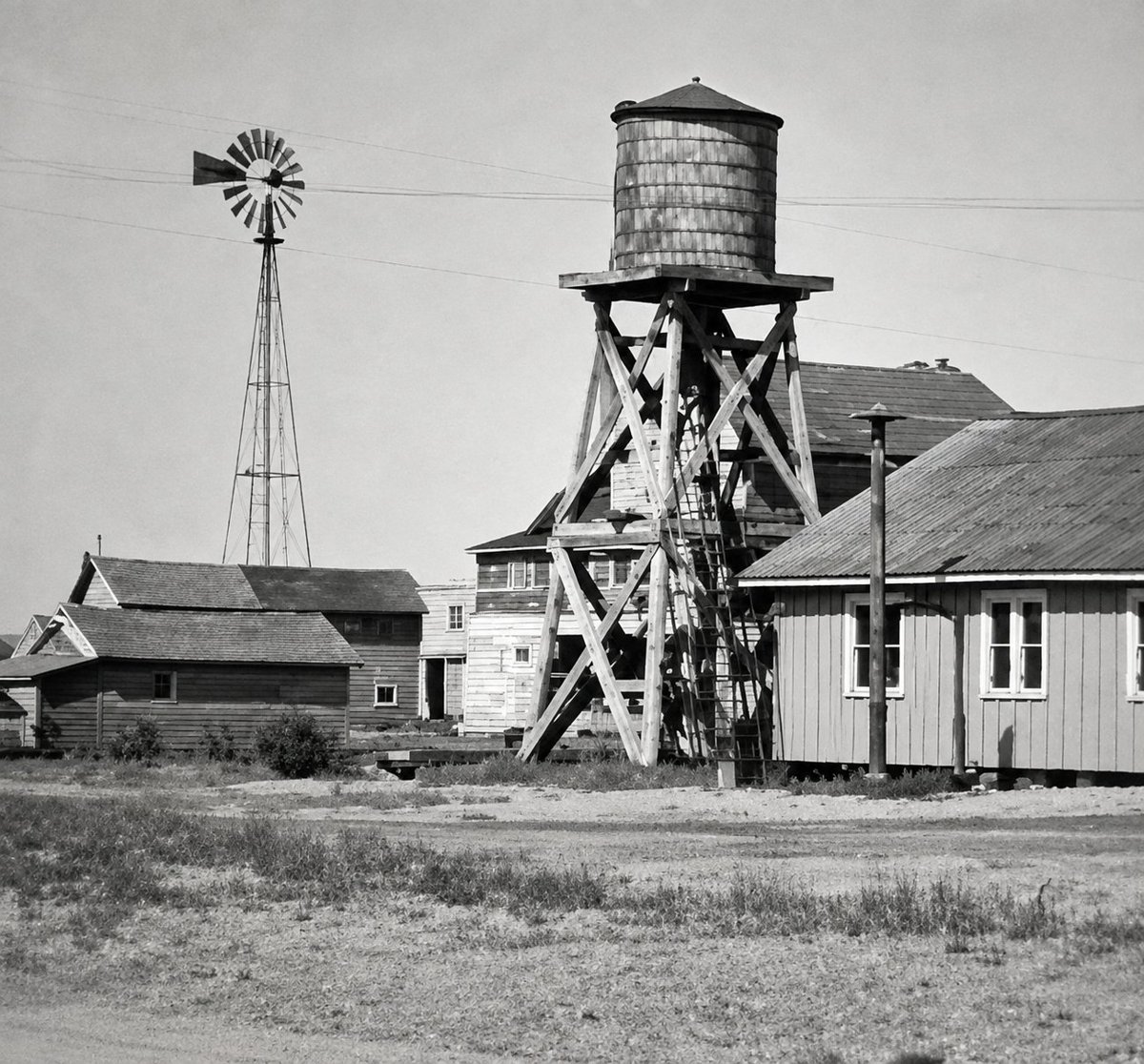 The Slaughter Beach Water Company windmill and water tower