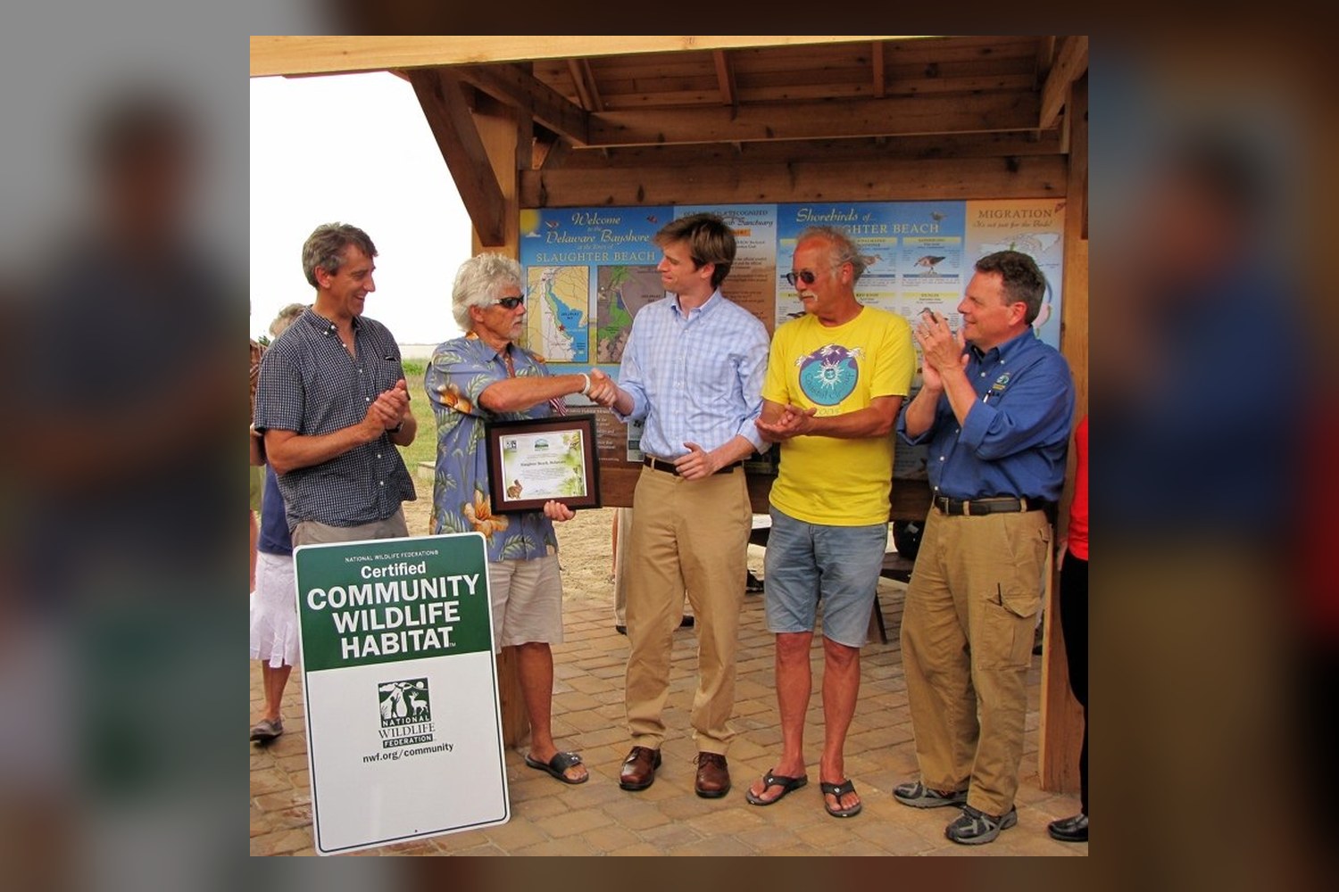 Bill McSpadden recognized at the Town Pavilion, 2019 (featured banner)